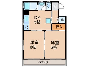 香流東マンションの物件間取画像